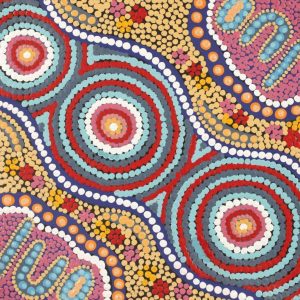 Wirnpa Jukurrpa (Lightning Dreaming) by Samantha Napurrurla Gibson