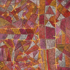 Ngatijirri Jukurrpa (Budgerigar Dreaming) by Kershini Napaljarri Collins