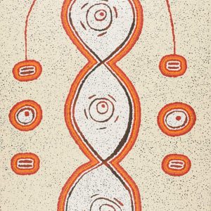 Pamapardu Jukurrpa (Flying Ant Dreaming)  - Warntungurru by Kara Napangardi Ross