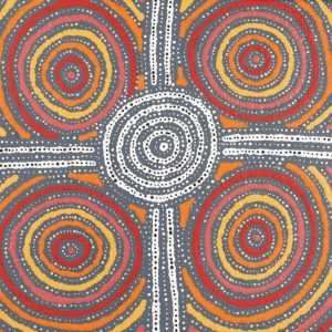 Warna Jukurrpa (Snake Dreaming) by Steven Jakamarra Oldfield