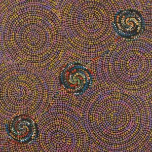 Pamapardu Jukurrpa (Flying Ant Dreaming)  - Warntungurru by Mekeisha Napanangka Martin