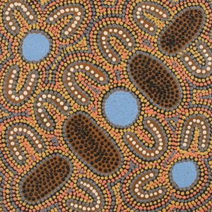 Ngurlu Jukurrpa (Native Seed Dreaming) by Dorothy Napurrurla Dickson
