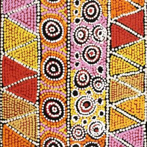 Yawakiyi Jukurrpa (Native Currant Dreaming) by Geraldine Napurrurla Wilson