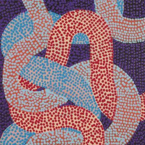 Warlukurlangu Jukurrpa (Fire country Dreaming) by Vanetta Nampijinpa Hudson