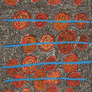 Jungunpa Jukurrpa (Spinifex Hopping Mouse Dreaming) by Nigel Japanangka Marshall