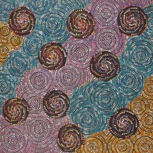 Pamapardu Jukurrpa (Flying Ant Dreaming)  - Warntungurru by Mekeisha Napanangka Martin
