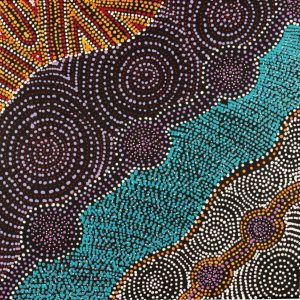 Pamapardu Jukurrpa (Flying Ant Dreaming)  - Warntungurru by Mekeisha Napanangka Martin