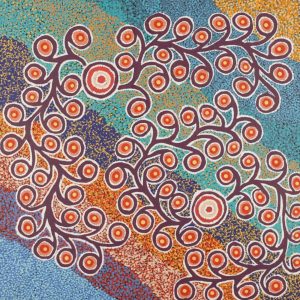 Kaliny-kalinypa / Ultukunpa Jukurrpa  -  Honey Grevillea Dreaming by Brenda Armstrong
