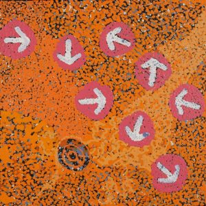 Yankirri Jukurrpa (Emu Dreaming) - Ngarlikirlangu by Lloyd Jampijinpa Brown