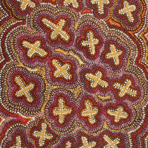 Ngatijirri Jukurrpa (Budgerigar Dreaming) by Kershini Napaljarri Collins