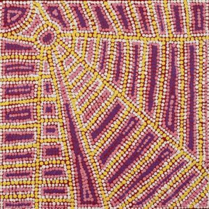 Ngapa Jukurrpa (Water Dreaming)  -  Puyurru by Azaria Nampijinpa Robertson