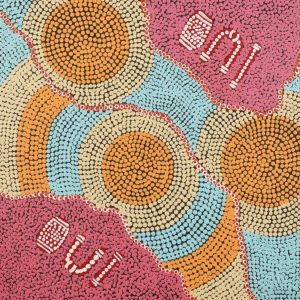 Wirnpa Jukurrpa (Lightning Dreaming) by Samantha Napurrurla Gibson