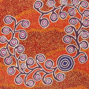 Kaliny-kalinypa / Ultukunpa Jukurrpa  -  Honey Grevillea Dreaming by Brenda Armstrong