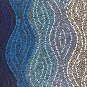 Ngapa Jukurrpa (Water Dreaming)  -  Puyurru by Leavannia Nampijinpa Watson