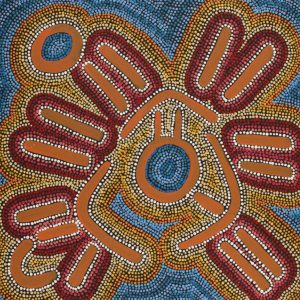 Watiya-warnu Jukurrpa (Seed Dreaming) by Jason Japaljarri Woods