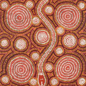 Warna Jukurrpa (Snake Dreaming) by Steven Jakamarra Oldfield