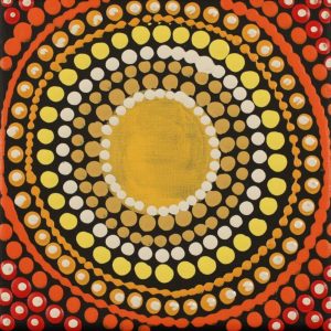 Janganpa Jukurrpa (Brush-tail Possum Dreaming)-  Mawurrji by Warlukurlangu Artists