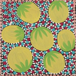 Wanakiji Jukurrpa (Bush Tomato Dreaming) by Warlukurlangu Artists
