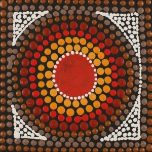 Janganpa Jukurrpa (Brush-tail Possum Dreaming)-  Mawurrji by Warlukurlangu Artists