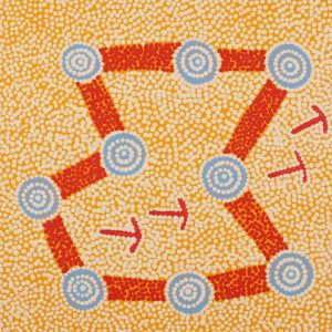 Yankirri Jukurrpa (Emu Dreaming) - Ngarlikirlangu by Michael Japaljarri Wayne
