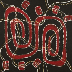 Janganpa Jukurrpa (Brush-tail Possum Dreaming)-  Mawurrji by Stephanie Napurrurla Nelson
