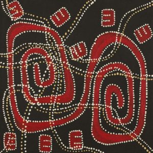 Janganpa Jukurrpa (Brush-tail Possum Dreaming)-  Mawurrji by Stephanie Napurrurla Nelson