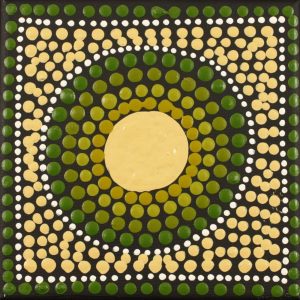 Janganpa Jukurrpa (Brush-tail Possum Dreaming)-  Mawurrji by Warlukurlangu Artists