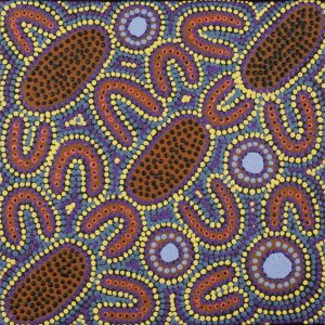 Ngurlu Jukurrpa (Native Seed Dreaming) by Dorothy Napurrurla Dickson