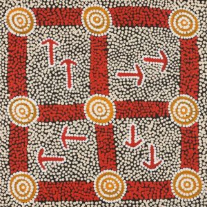 Yankirri Jukurrpa (Emu Dreaming) - Ngarlikirlangu by Michael Japaljarri Wayne