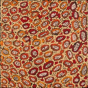 Warlukurlangu Jukurrpa (Fire country Dreaming) by Theo (Faye) Nangala Hudson