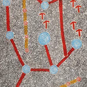 Yankirri Jukurrpa (Emu Dreaming) - Ngarlikirlangu by Michael Japaljarri Wayne