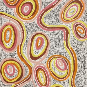 Ngapa Jukurrpa (Water Dreaming)  -  Puyurru by Norissa Nampijinpa Watson