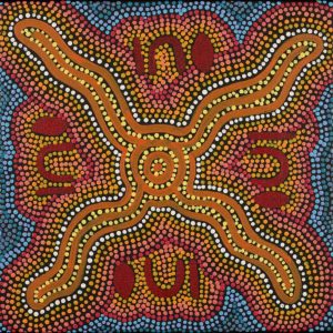 Watiya-warnu Jukurrpa (Seed Dreaming) by Jason Japaljarri Woods