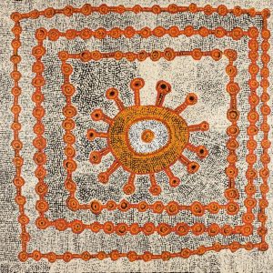 Ngapa Jukurrpa (Water Dreaming)  -  Puyurru by Gregson Jampijinpa Collins