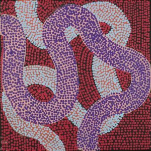 Warlukurlangu Jukurrpa (Fire country Dreaming) by Vanetta Nampijinpa Hudson
