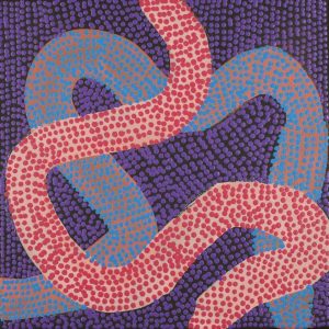 Warlukurlangu Jukurrpa (Fire country Dreaming) by Vanetta Nampijinpa Hudson