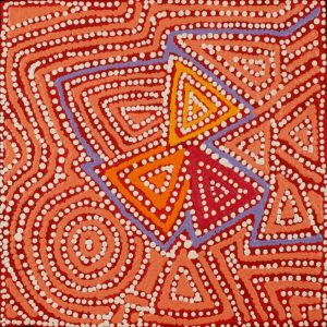 Ngapa Jukurrpa (Water Dreaming)  -  Puyurru by Maxie Jampijinpa Pollard