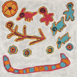Mina Mina Jukurrpa (Mina Mina Dreaming) by Saraeva Napangardi Marshall