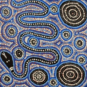 Warna Jukurrpa (Snake Dreaming) by Steven Jakamarra Oldfield