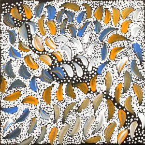 Wardapi Jukurrpa (Goanna Dreaming) - Yarripilangu by Warlukurlangu Artists
