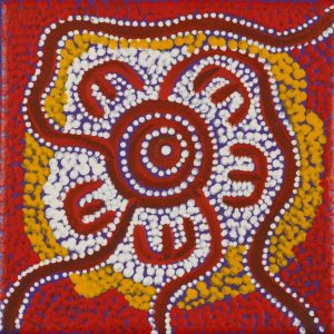Janganpa Jukurrpa (Brush-tail Possum Dreaming)-  Mawurrji by Warlukurlangu Artists