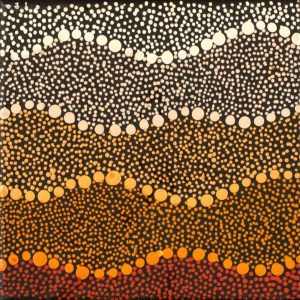 Ngapa Jukurrpa (Water Dreaming)  -  Puyurru by Warlukurlangu Artists