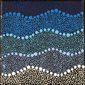 Ngapa Jukurrpa (Water Dreaming)  -  Puyurru by Warlukurlangu Artists