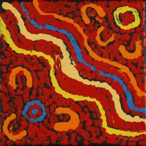 Ngapa Jukurrpa (Water Dreaming)  - Mikanji by Warlukurlangu Artists