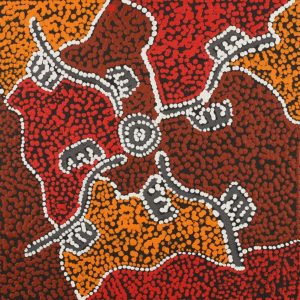 Wardapi Jukurrpa (Goanna Dreaming) - Yarripilangu by Sebastian Japanangka Williams