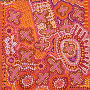 Ngatijirri Jukurrpa (Budgerigar Dreaming) by Kershini Napaljarri Collins
