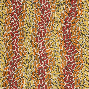 Warlukurlangu Jukurrpa (Fire country Dreaming) by Nathania Nangala Granites