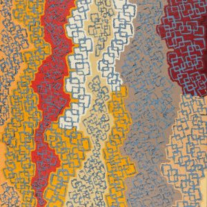Ngapa Jukurrpa (Water Dreaming)  -  Puyurru by Agnes Nampijinpa Fry