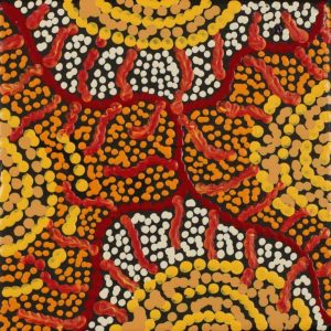 Pamapardu Jukurrpa (Flying Ant Dreaming)  - Warntungurru by Warlukurlangu Artists