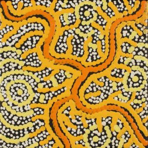 Pamapardu Jukurrpa (Flying Ant Dreaming)  - Warntungurru by Warlukurlangu Artists